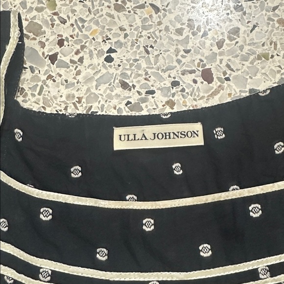 Ulla Johnson Alice ruffle sleeve black eclipse dot blouse top small s - Picture 4 of 7